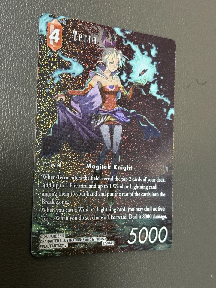 Terra Magitek Knight - Final Fantasy Journey of Discovery #27-014H FOIL FULL ART - Image 3 of 4