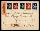 DR WHO 1940 NETHERLANDS FDC? COMBO REGISTERED AMSTERDAM TO USA R25057