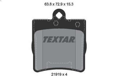 Brake Pad Set, Disc Brake Textar 2191901 for SLK (R171) 3 2005-2011
