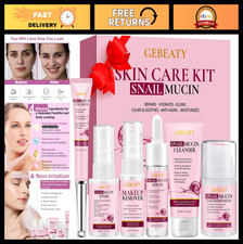 6 Pcs Snail Mucin Essence Skin Care Set - Anti-Aging, Hydrating, Repair Gift Kit