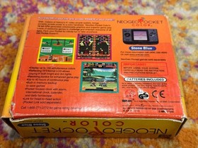 SNK Neo Geo Pocket Color Console Stone Blue Handheld System  Excellent Condition