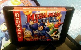 Sega Genesis Megaman The Wily Wars, game, box, manual. Professional label