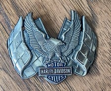 HARLEY DAVIDSON BELT BUCKLE VINTAGE 1983 BARON SOLID BRASS