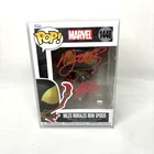 Funko Pop Marvel Miles Morales Iron Spider #1448 Signed Auto Nadji Jeter OC COA