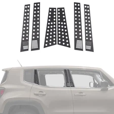 Car Window Pillar Post Panel Trim Cover For Jeep Renegade 2016-2023 Accessories