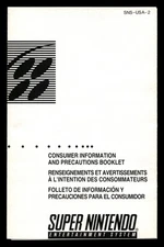 Nintendo SNES Consumer Information and Precautions Booklet [SNS-USA-2]