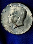 1969-D Kennedy Circulated 40% Silver Ungraded Denver Half Dollar Coin 50C (215)