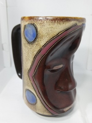 NATIVE ART LADY  MUG. MARA MEXICO FEMALE IMAGE MUG.  MARA MEXICO DECO MUG. B394