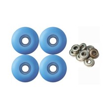 Blank Skateboard Wheels With ABEC 9 Bearings 52mm LIGHT BLUE