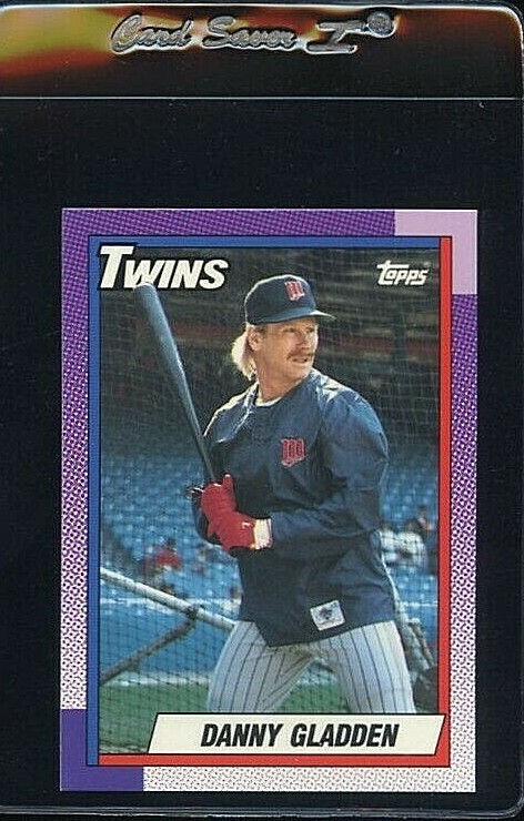 1990 TOPPS TIFFANY #298 DANNY GLADDEN MINNESOTA TWINS 