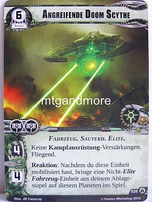 Warhammer 40000 Conquest LCG - Angreifende Doom Scythe #026 - Legionen der Toten
