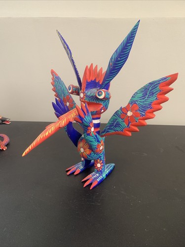 Oaxaca Oaxacan Holzschnitzerei Sammlung Skulpturen Lot Tiere Künstler bemalt - Bild 14 von 23