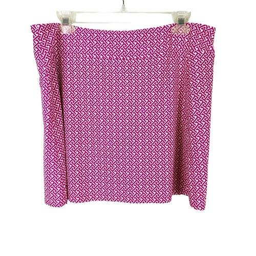 Jude Connally Morgan Skort Gr. L weiß rosa Batik geometrisches Muster Golfrock - Bild 2 von 7