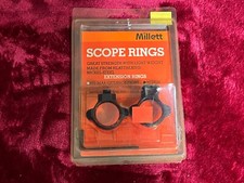Millett Turn In Extension Scope Rings 1 inch Medium Height NOS Vintage