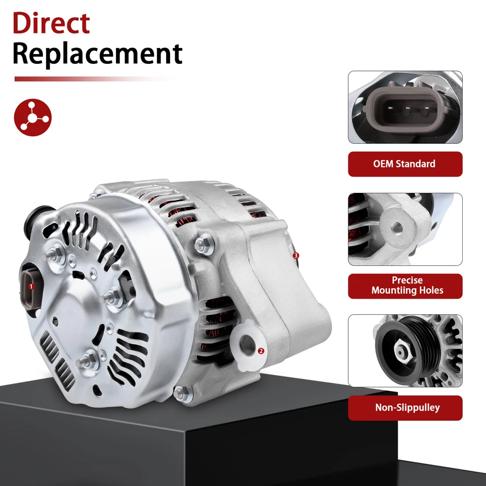 For Suzuki Grand Vitara 2001-2005 XL 7 2001-2006 2.5 2.7L Alternator 102211-2400 - Image 2 of 4