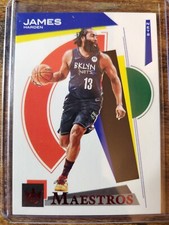 2020-21 Panini Court Kings James Harden Maestros Ruby 124/149 #4 Brooklyn Nets