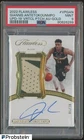2022-23 Panini Flawless Gold Giannis Antetokounmpo GU Patch AUTO 6/10 PSA 9 MINT