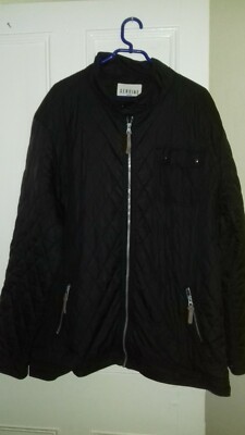JACAMO Men's Black Quilted Jacket Coat Size XL UK
