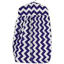 Baby Doll Bedding Chevron Diaper Stacker, Plum