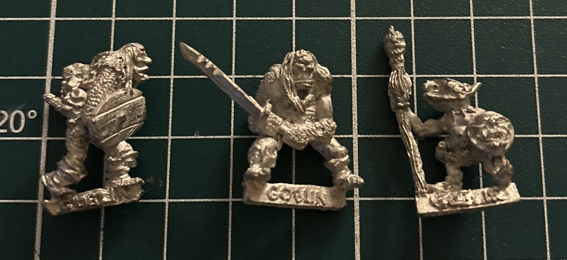 Goblin Guerriers Warhammer figurines de collection vintage en métal Citadel miniatures