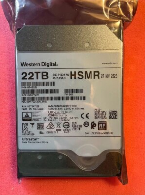 NEW - 22TB WD DC HC675 SATA 6GBPS HSMR 0F48261 WXH722422ALE601 | eBay