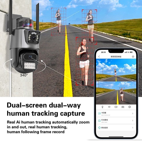 8MP 4K Wireless IP Camera WIFI Outdoor CCTV PTZ Smart Home Security IR Cam IP66 - Picture 5 of 19