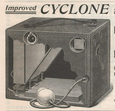 Cyclone Improved Magazine Box Camera 1899 Antique Print Ad