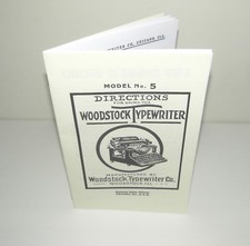 Woodstock Typewriter Instruction Manual Reproduction thumbnail