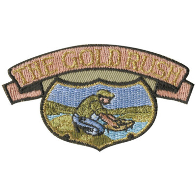 Aufnäher - The Gold Rush - 04635 - Gr. ca. 9 x 4,5 cm - Patches Stick  ...