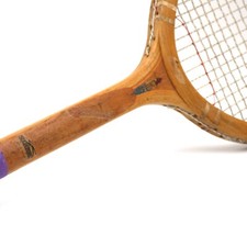 Wood Tennis Racket Slazenger Lightweight Purple Grip Vintage Collectible Sports