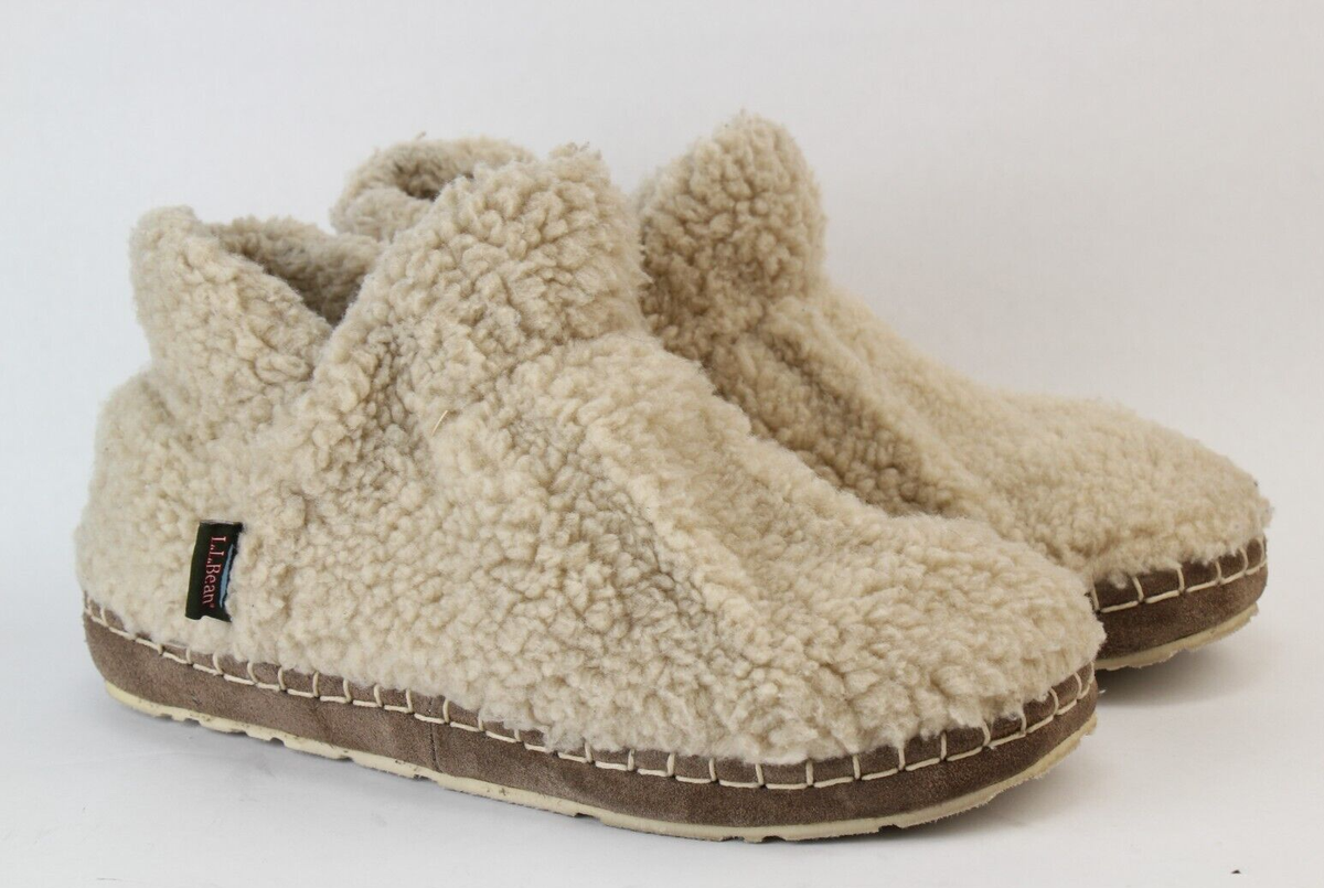 Bean Cozy Slipper Booties Pile Fleece Women’s Size 9, #507186