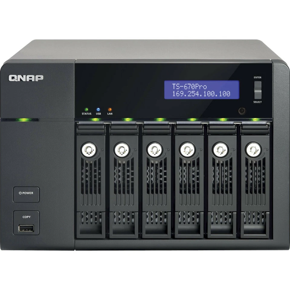 NEW QNAP TurboNAS TS-670 PRO 6-Bay All-in-one NAS with Ultra Performance Core i3 - Image 2 of 4