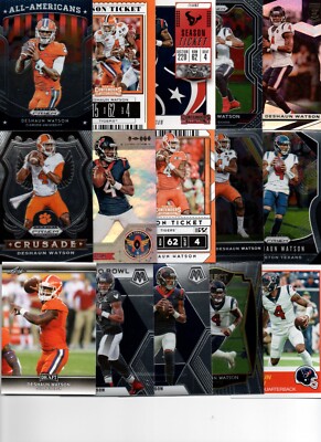 DeShaun Watson SUPER 25 count FOOTBALL Card Lot w/ Inserts CLEVELAND BROWNS 96