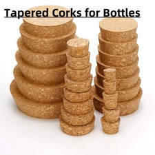 Corchos cónicos para botellas, laboratorio, pesca, vino, frascos, tapones para manualidades, bricolaje φ 0,4" - 9"