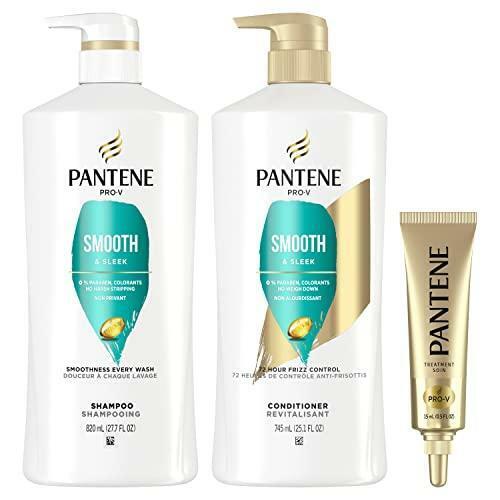 Pantene Shampoo, Conditioner and Hair Treatment Set, Smooth and Sleek for Frizz eBay