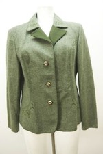 Kurze Trachtenjacke neuwertiger Blazer Bavaria Loden tailliert Janker grün Gr.42