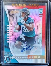 2019 Panini Absolute Ryquell Armstead RC Auto Red #ed 71/75 #163 Jacksonville