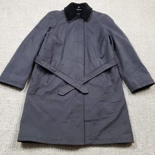 Valstar Milano Coat Mens size 46 Black Suede Vintage Classic Long Jacket