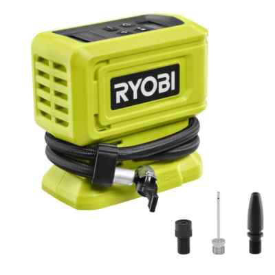 #ad RYOBI ONE 18V Cordless High Pressure Inflator Tool Only $37.99