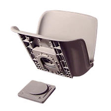 Tempress All Weather Seat Shell w/ Quick Disconnect Mount, Gray, 45133