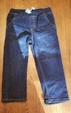 Toddler Boys Jumping Beans Denim Jeans Adjustable Drawstring Dark Wash