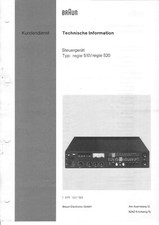 Service Manual-Anleitung für Braun Regie 520...