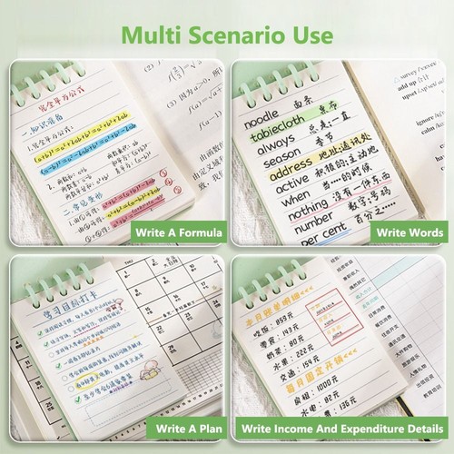 Loose-leaf Mini Notebook A7 Memo Pad Cartoon Pocket Notebook Student - Picture 11 of 20