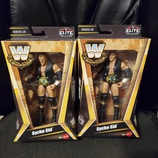 Mattel WWE Elite Legends 25 Sycho Sid BOTH VARIATIONS LIGHT & DARK HAIR SEALED