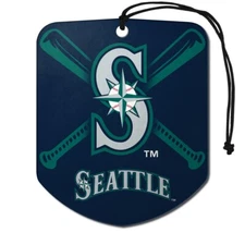 Seattle Mariners Air Freshener Fresh Scent 2 Pack Car Truck NEW! 3x3 Inches
