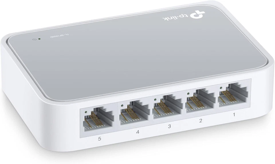 New and Genuine TP-Link TL-SF1005D 5-Port 10/100 Mbp Desktop Ethernet Switch/Hub - Image 3 of 4