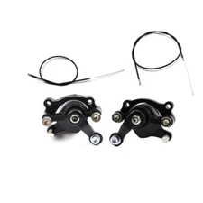 Front & Rear Brake Caliper Pad Cable kit 47cc 49cc 50cc ATV Dirt Mini Bike Quad