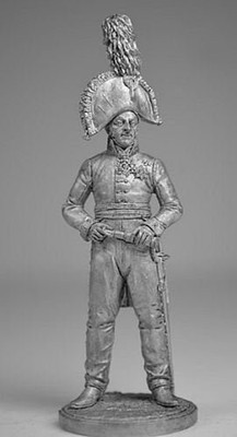  Russia.General Bagration Hand UnPainted Tin Miniature 54mm 1/32 Figurines 