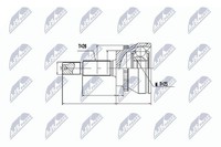 Original NTY Gelenksatz Antriebswelle NPZ-TY-067 FüR Toyota