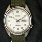 VINTAGE SEIKO AUTOMATIC 7019A JAPAN MENS WHITE COLOR DIAL WATCH a3046-U